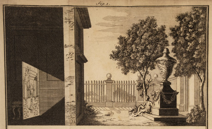 18th Century Illustration of a Camera Obscura.